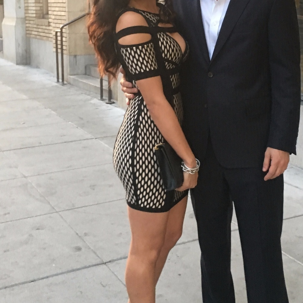 Mesh Bodycon Mini Dress